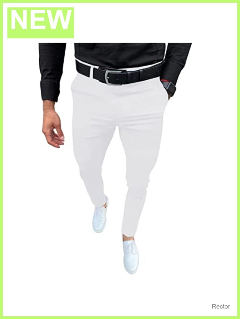 Men's Slim Fit Stretch Dress Pants Business Casual Slacks